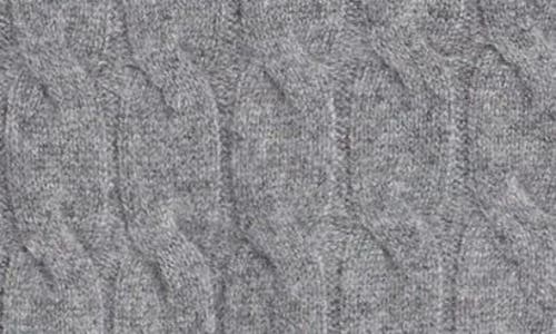 Shop Re/done Cable V-neck Cashmere Sweater Vest In Grey Heather