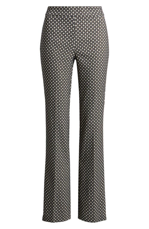 Shop Anne Klein Metallic Bootcut Pants In Vicuna Multi