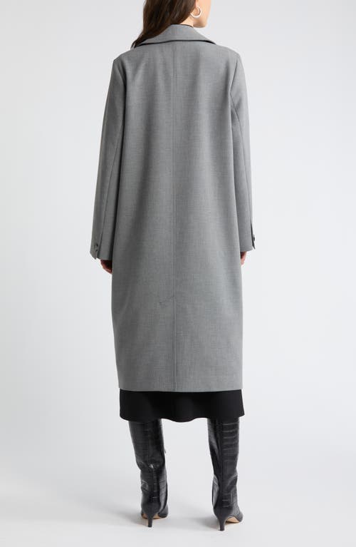 Shop Nordstrom Oversize Double Breasted Trench Coat In Grey Heather