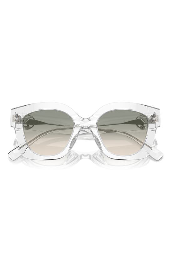 Tory Burch Pushed Miller Acetate Cat-eye Sunglasses In Clear