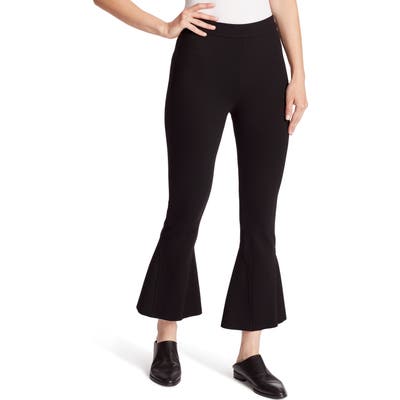 Ella Moss High Waist Crop Flare Pants, Black