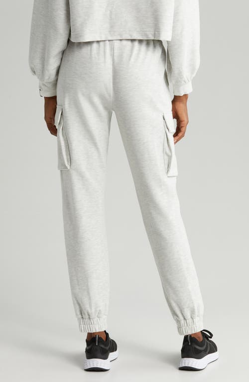 Zella Cozy Utility Joggers In Ivory Dove Heather