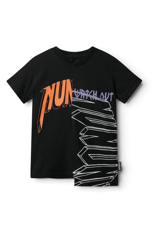 Nununu Kids' Unbalanced T-Shirt Black at Nordstrom