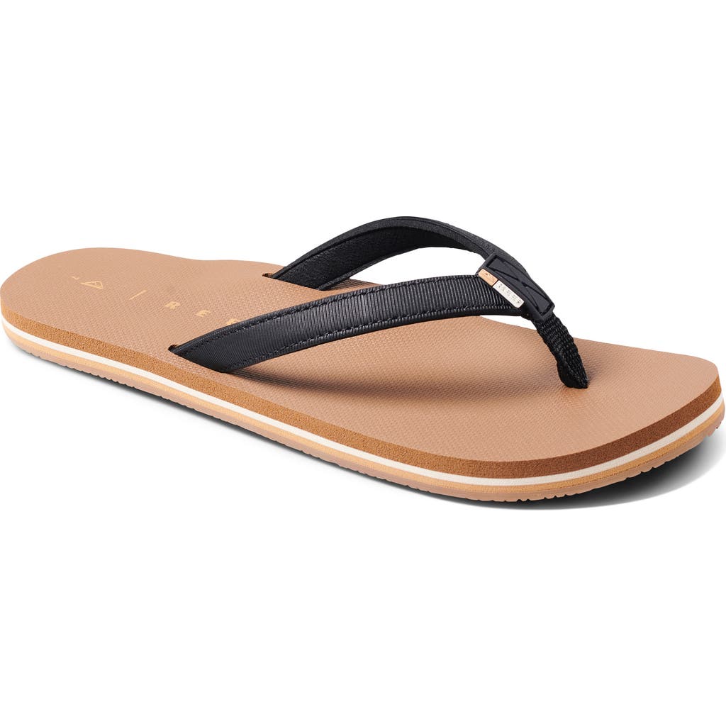Reef Solana Flip Flop In Black/tan