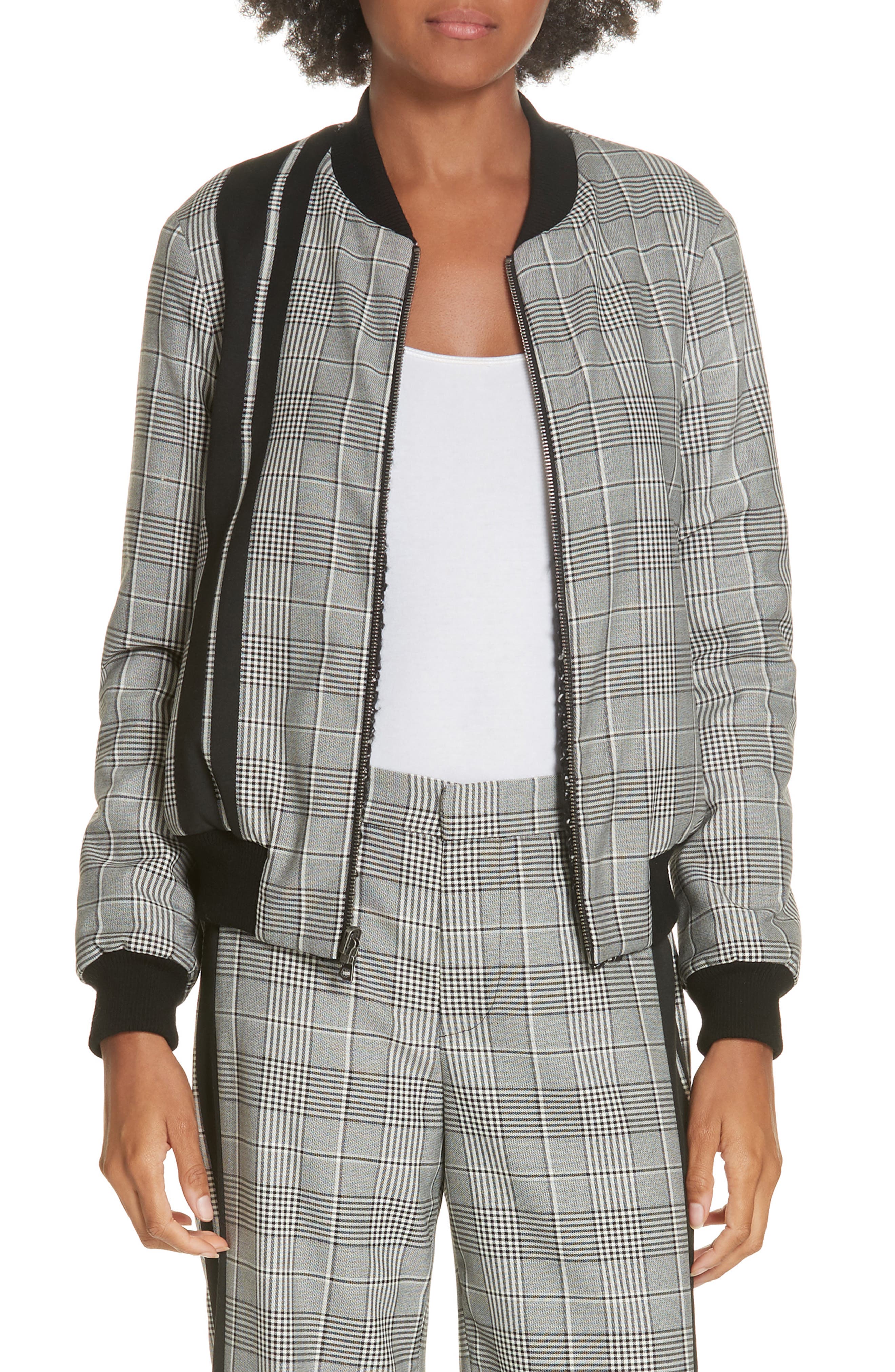 alice and olivia reversible bomber jacket