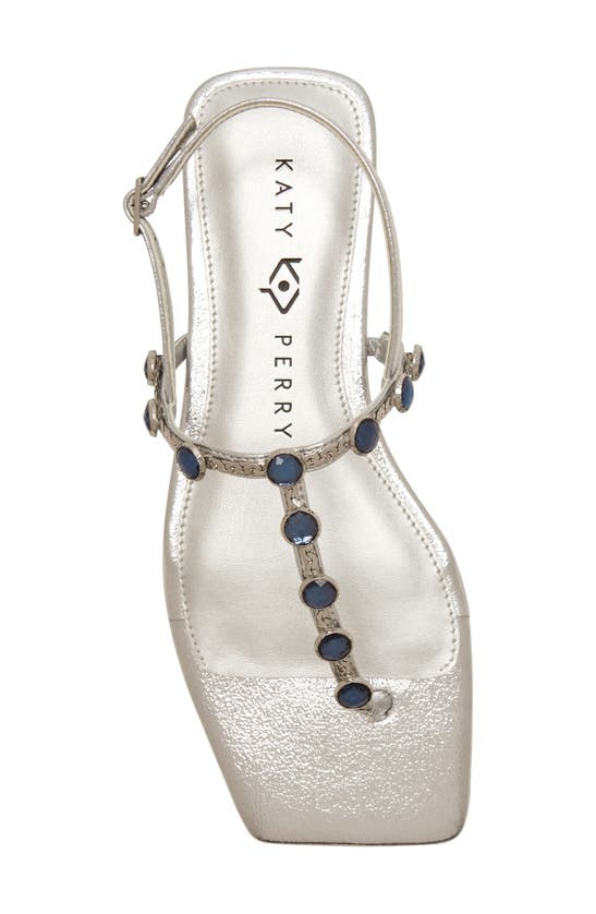 Shop Katy Perry The Camie Embellished Slingback Sandal In Silver