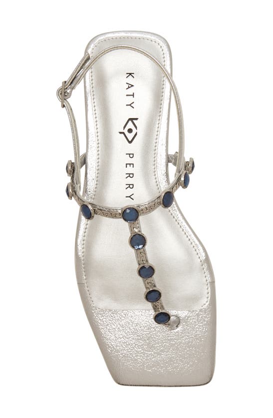 Katy Perry The Camie Embellished Slingback Sandal In Silver