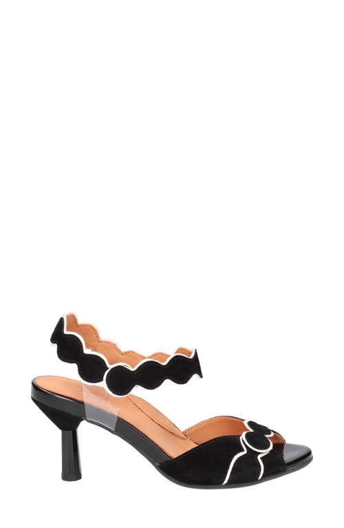 Shop L'amour Des Pieds Lavantia Sandal In Black/white