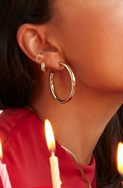 Ana Luisa Hoop Earrings In Gold