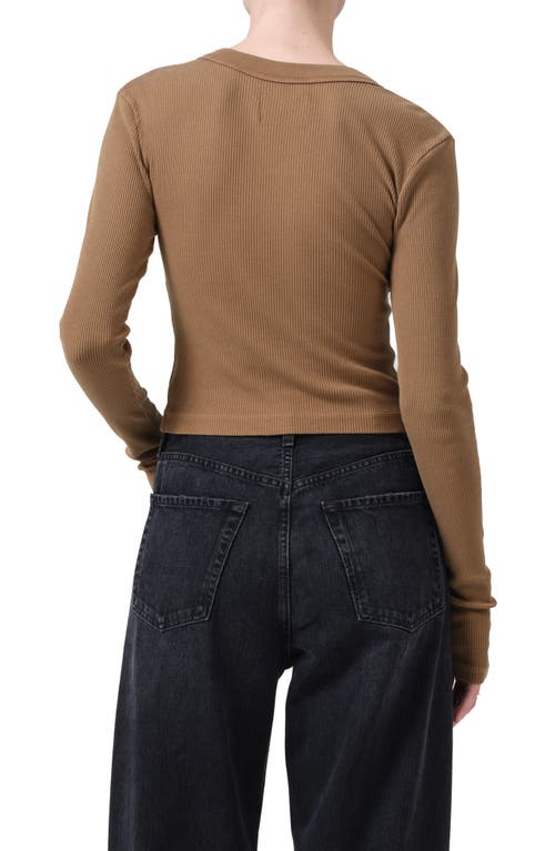Citizen Of Humanity Citizens Of Humanity Varra Rib Henley In Ambra