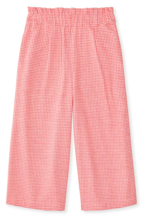 THE SUNDAY COLLECTIVE THE SUNDAY COLLECTIVE KIDS' HOUNDSTOOTH COTTON PAPERBAG WAIST PANTS 