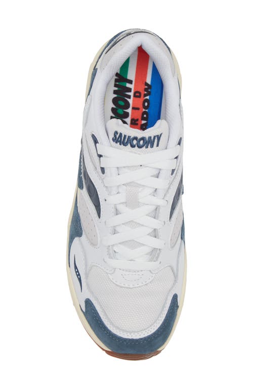 Shop Saucony Grid Shadow 2 Ivy Prep Sneaker In White/navy