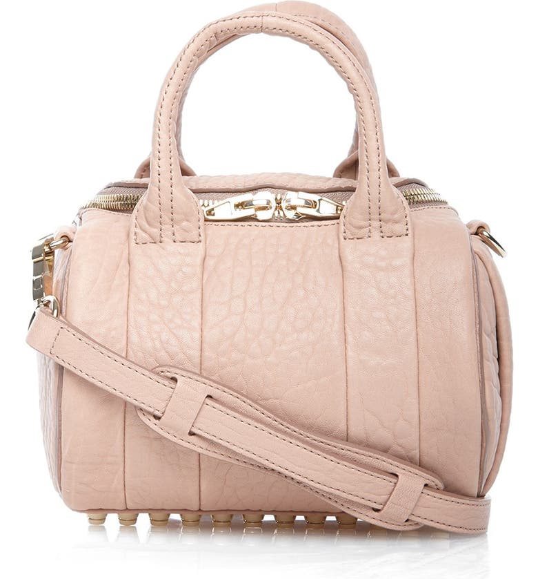 Alexander Wang 'Mini Rockie - Pale Gold' Leather Crossbody Satchel ...