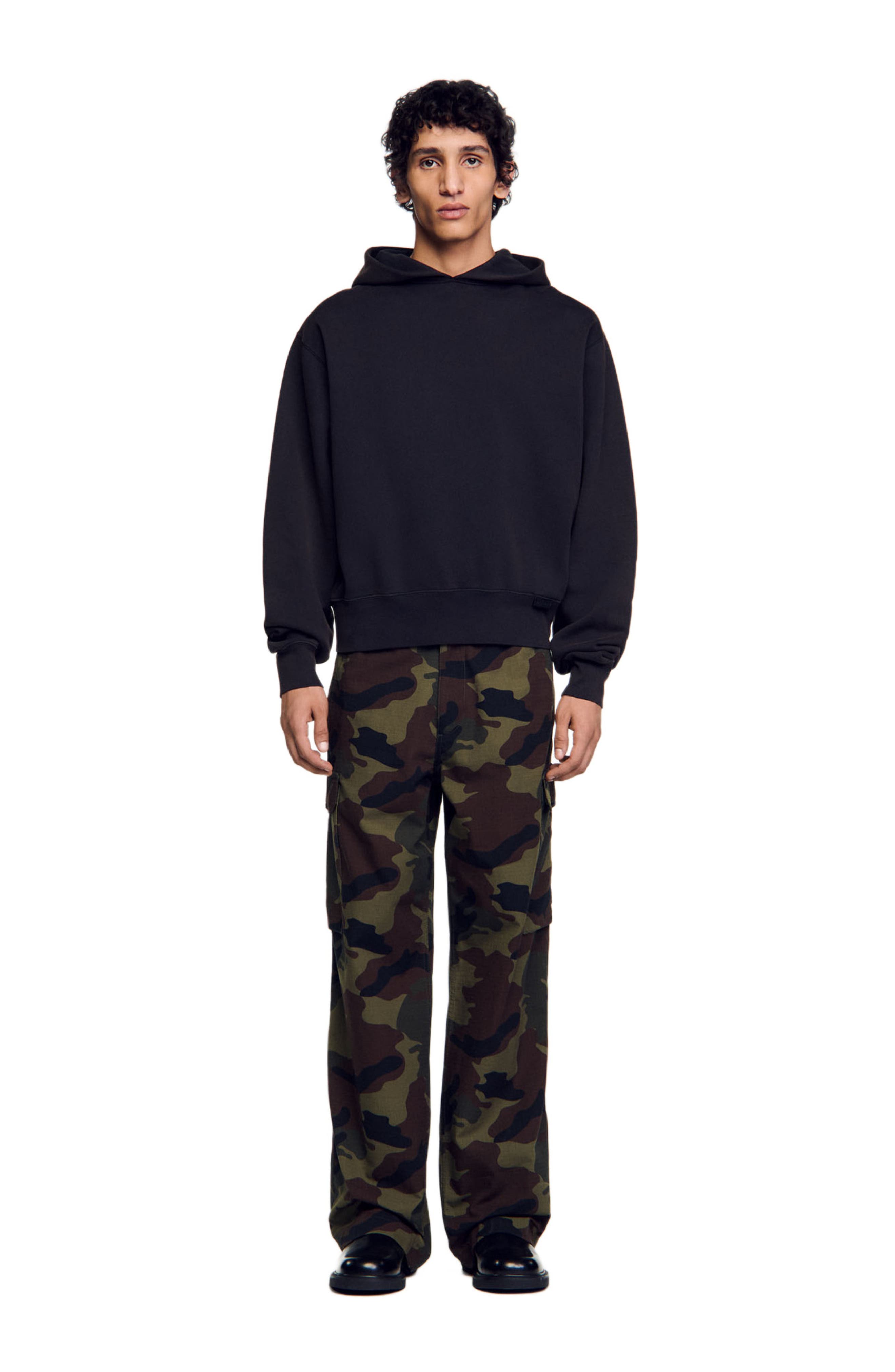 SANDRO Hoodie in Grey 