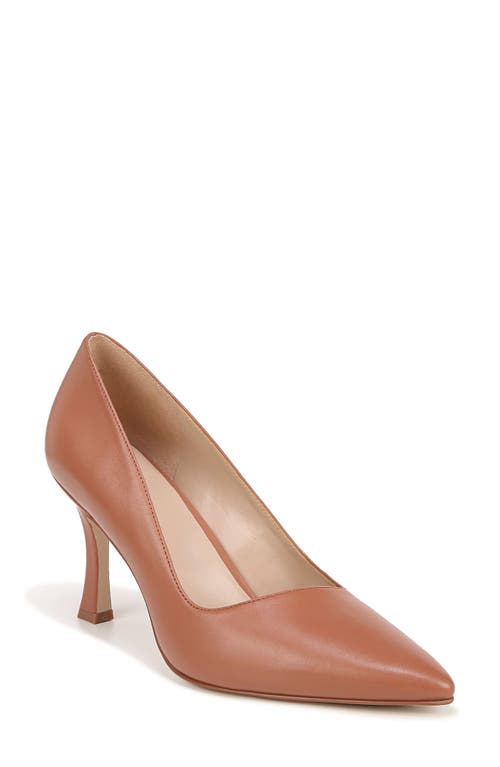 Alice Pointed Toe Pump in Toffee Leather