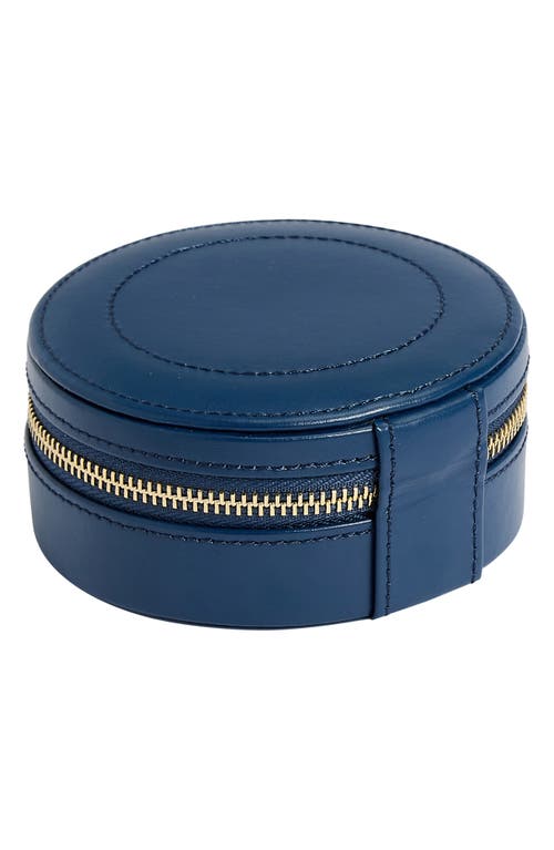 Wolf Sophia Mini Circle Zip Case In Indigo