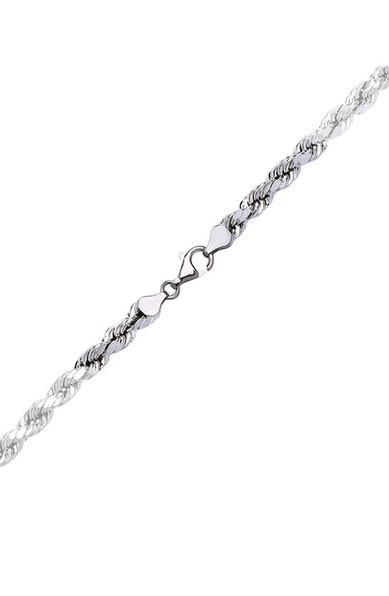 Shop Best Silver Rope Chain Necklace In Silver