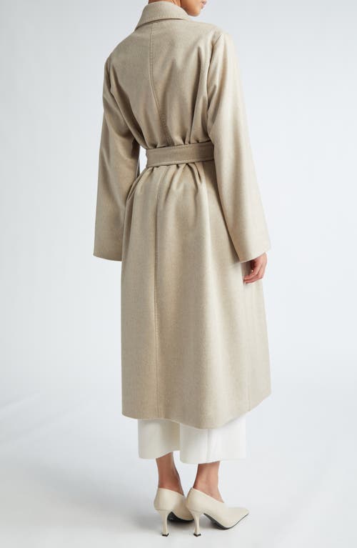 Shop Max Mara Fornovo Wool & Cashmere Belted Coat In Sand