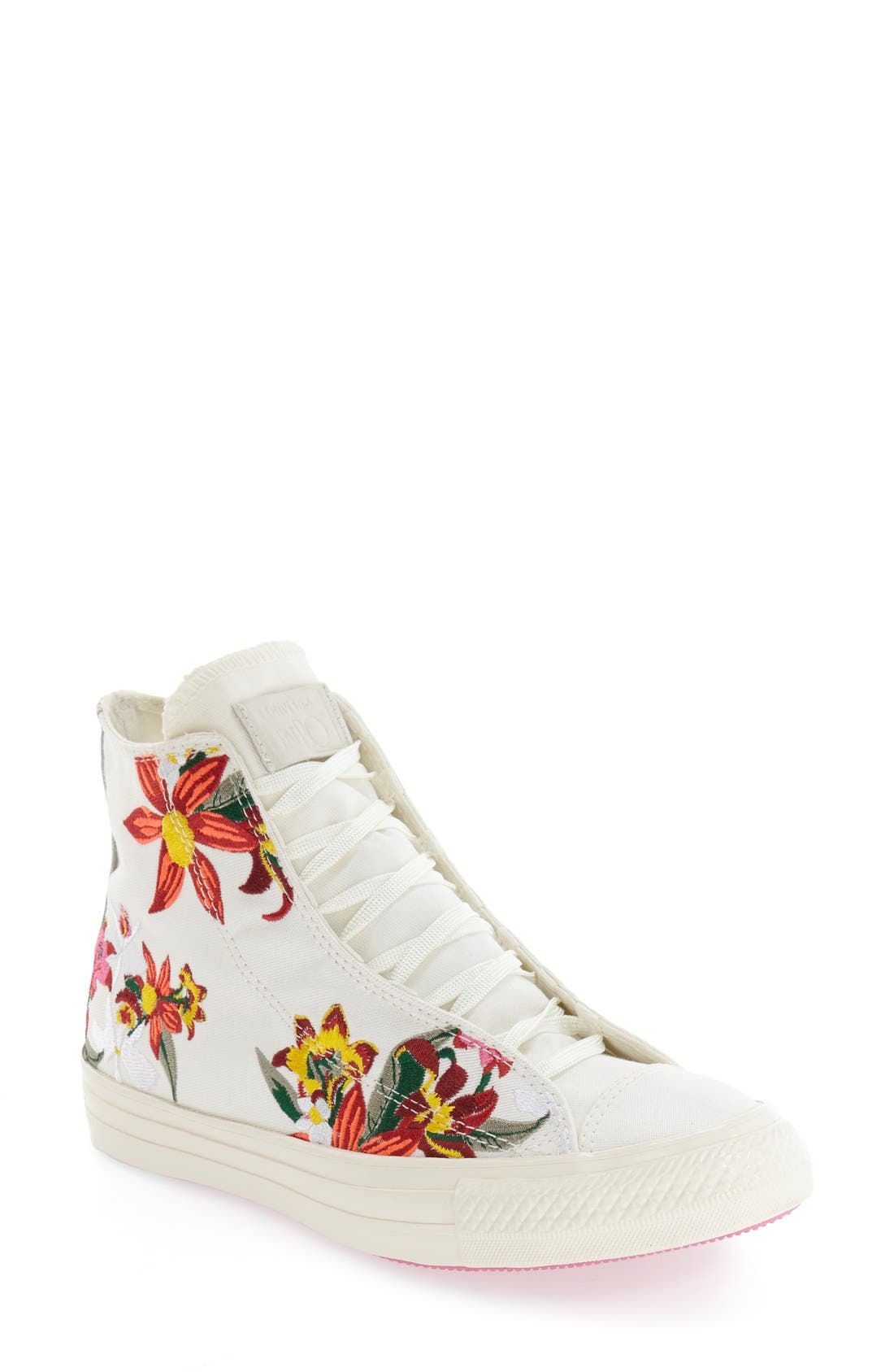 converse all star floral high top sneakers