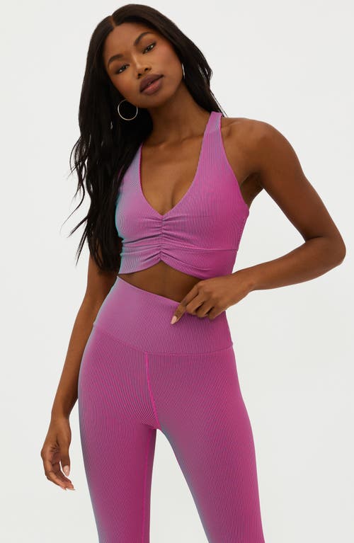 Shop Beach Riot Mindy Sports Bra In Sorbet Two Tone