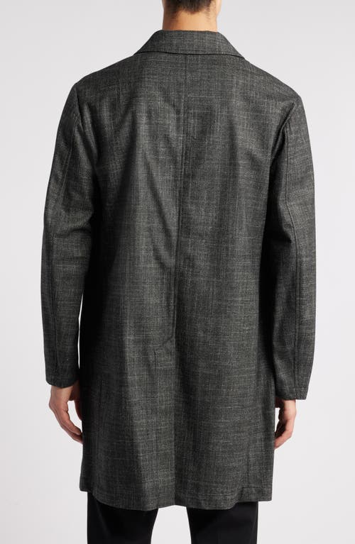 Shop Canali 90th Anniversary Regular Fit Wool, Silk & Cashmere Tweed Car Coat In Charcoal