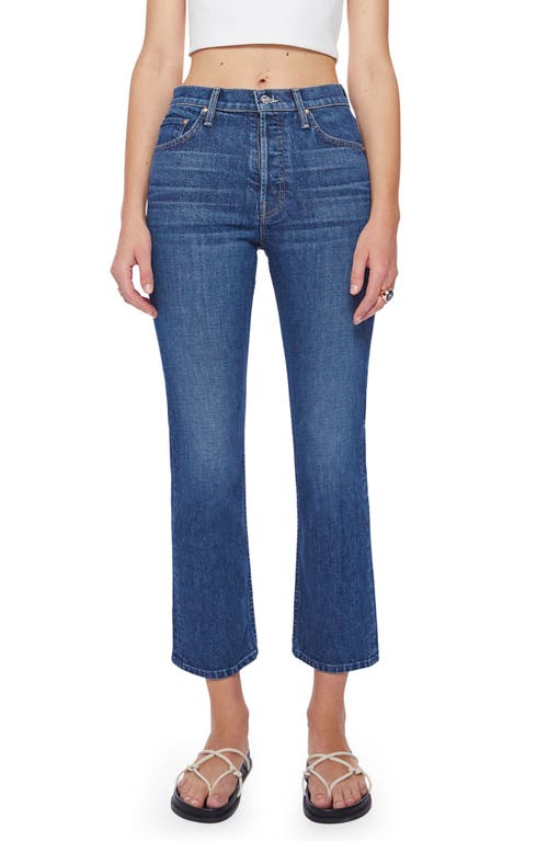 MOTHER The Tomcat High Waist Straight Leg Ankle Jeans in Cannonball
