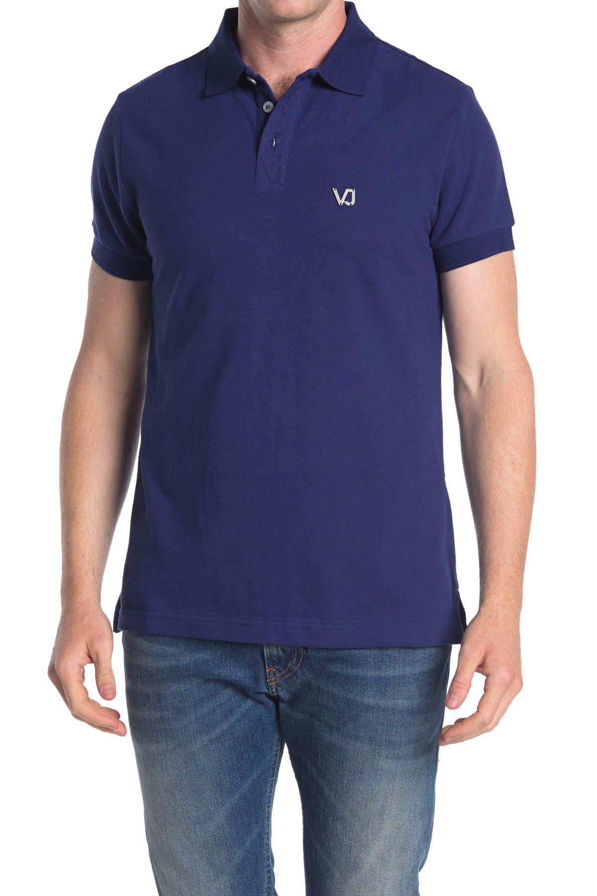 navy blue polo with jeans
