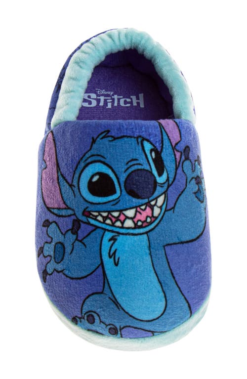 Shop Josmo Kids' Stitch Slippers In Purple/light Blue