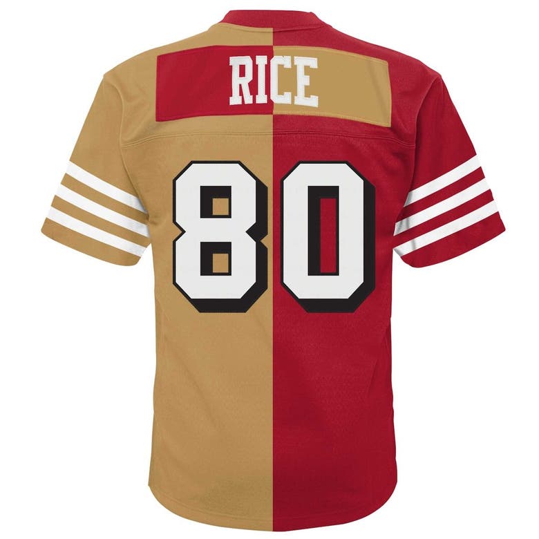 Mitchell And Ness Jerry Rice Scarlet Gold San Francisco 49ers Big And Tall