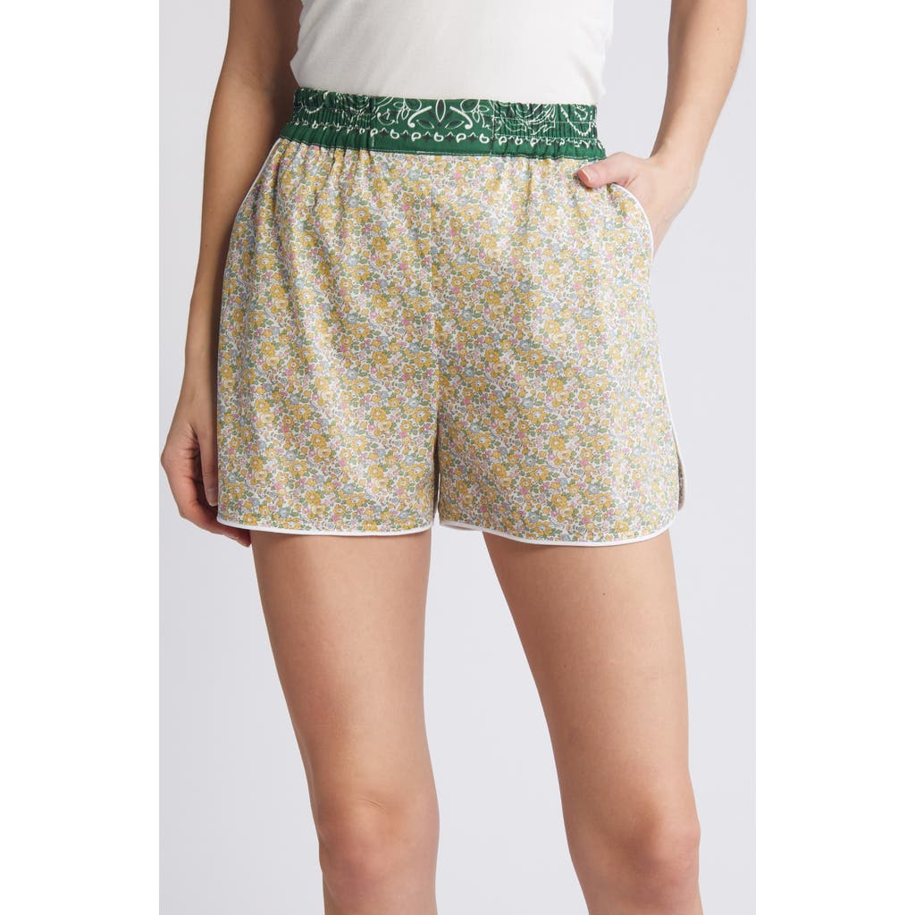 Call It By Your Name X Liberty London Floral & Bandana Print Shorts In Neutral