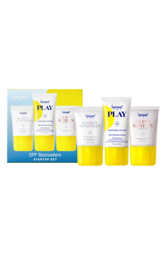 Shop Supergoop !® Spf Bestsellers Set (limited Edition) $48 Value