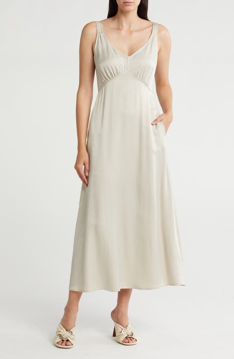 Satin Midi Slipdress