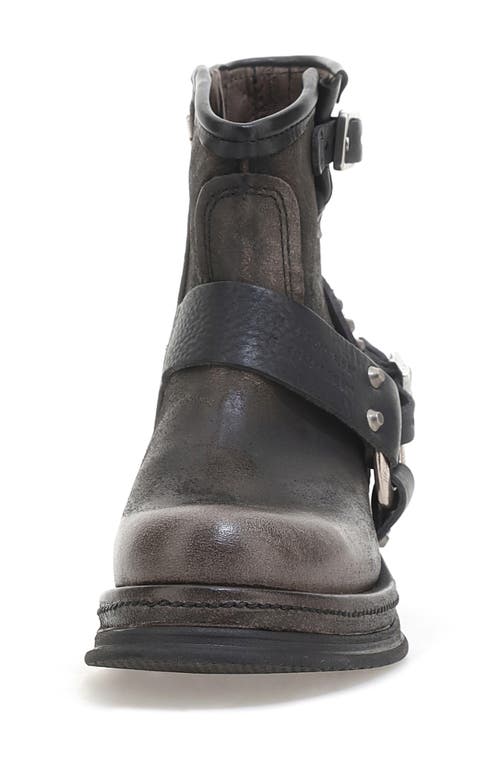 As98 A.s.98 Carter Moto Boot In Brushed Smoke