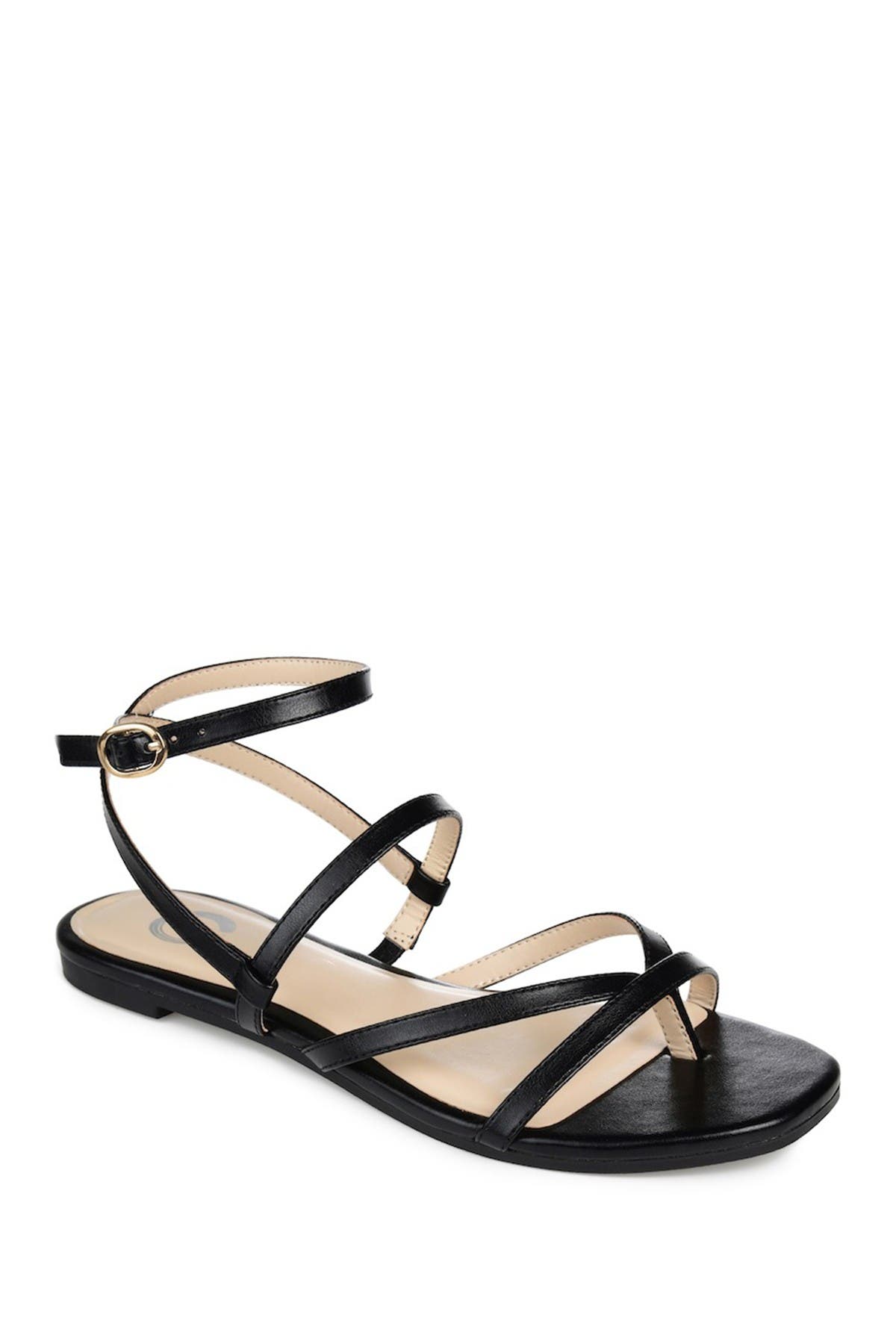 Journee Collection Serissa Ankle Strap Sandal In Black