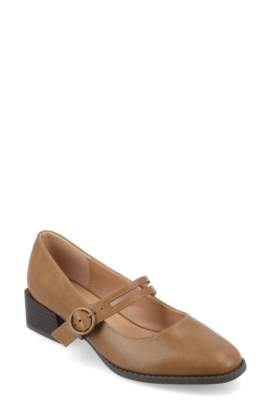 Journee Collection Savvi Mary Jane Pump In Tan