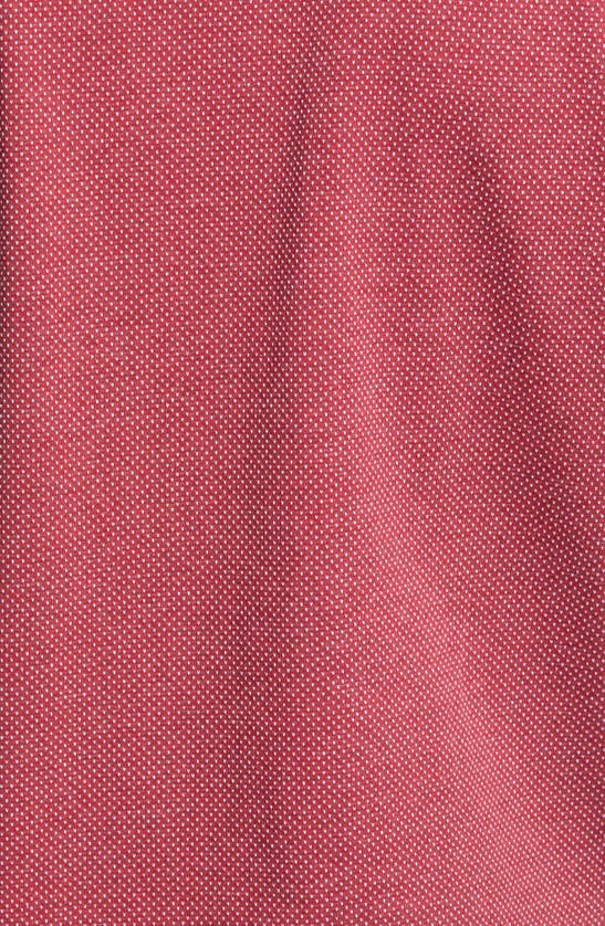 Rodd & Gunn Stanley Sports Fit Dot Short Sleeve Polo In Garnet