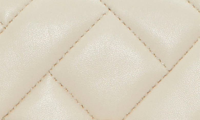 Shop Vince Camuto Kisho Quilted Leather Crossbody Bag In Warm Vanilla Sheep Hunter