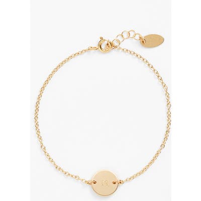 Nashelle Initial Mini Disc Bracelet