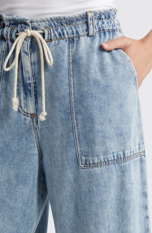 Rails Getty Cropped Wide Leg Jeans In Faded Indigo