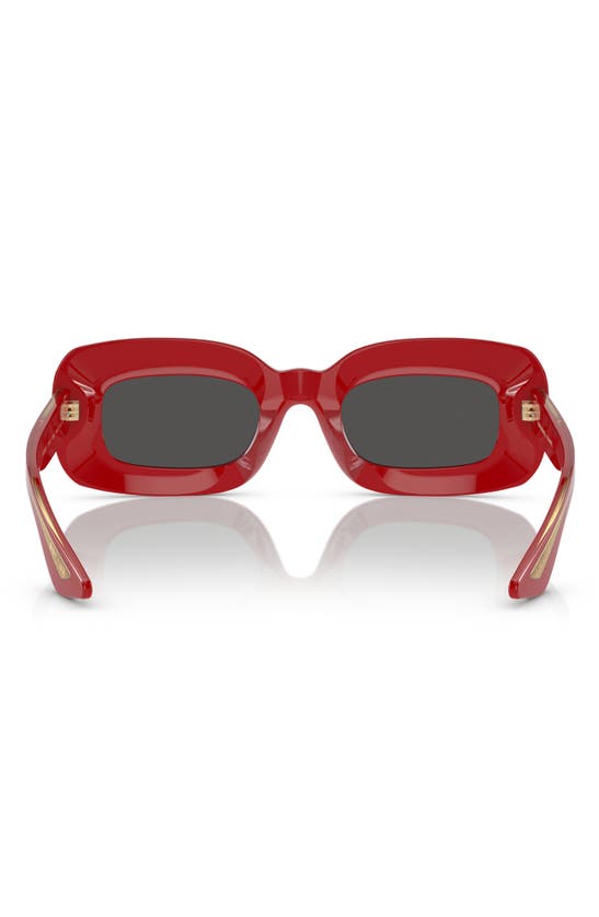 Shop Oliver Peoples 1966c 49mm Square Sunglasses In Red