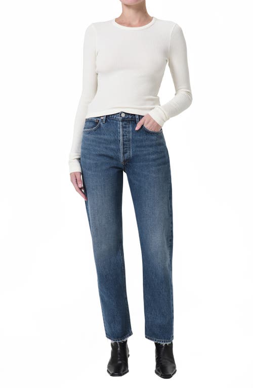 Shop Agolde '90s Pinch Waist High Waist Straight Leg Jeans In Essence