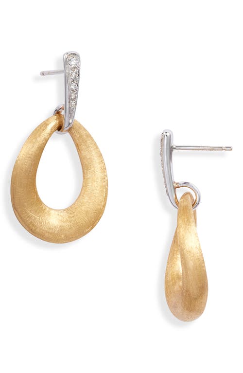 Marco Bicego Lucia 18K Yellow Gold & Diamond Loop Earrings in Yellow/White Gold at Nordstrom