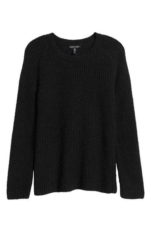 Shop Eileen Fisher Organic Cotton Sweater In Black