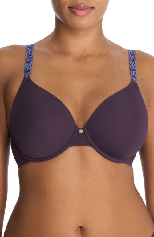 Natori Pure Luxe Underwire T-Shirt Bra in Verbena/Seascape 