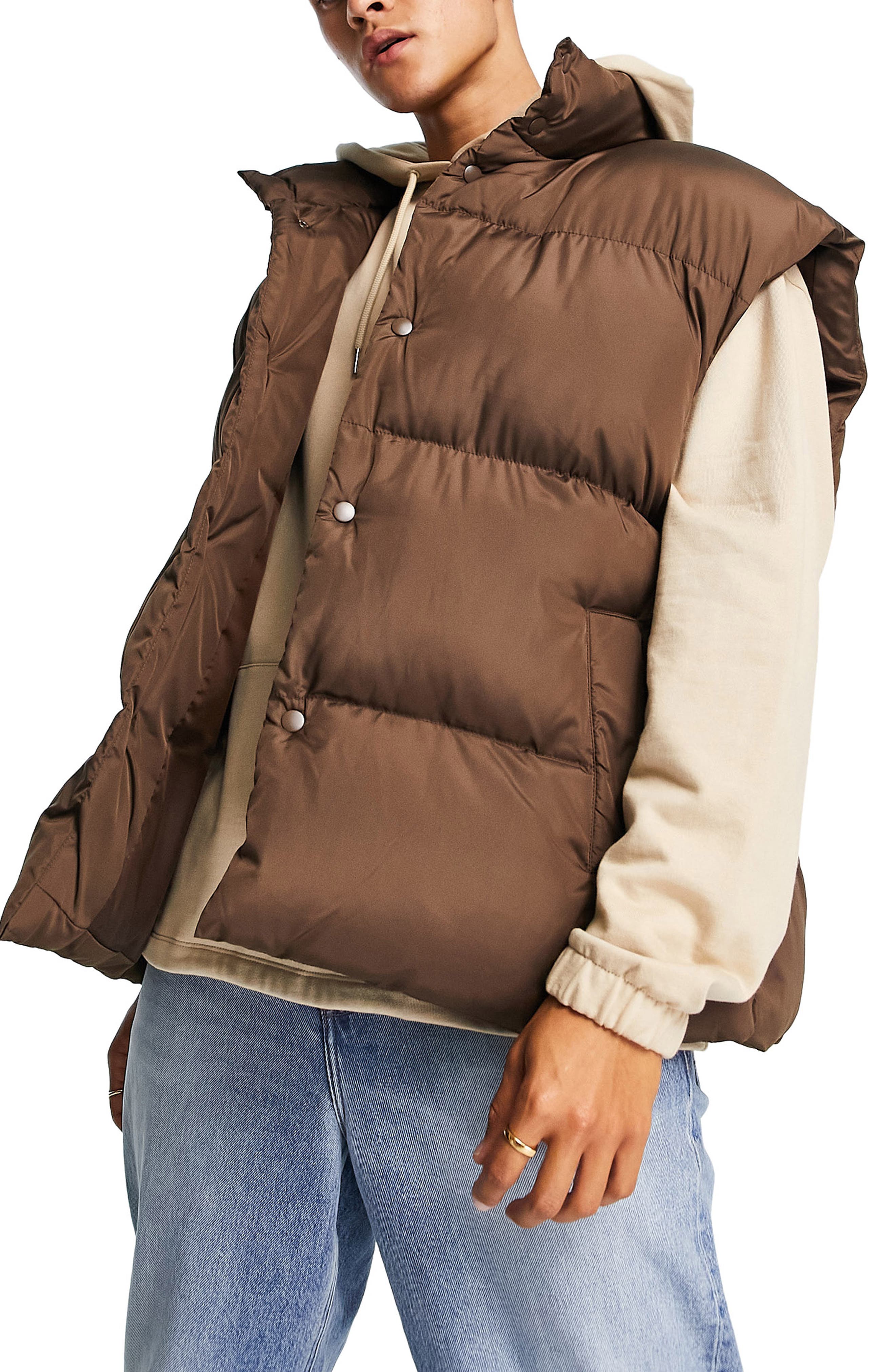ASOS DESIGN Oversize Puffer Vest 