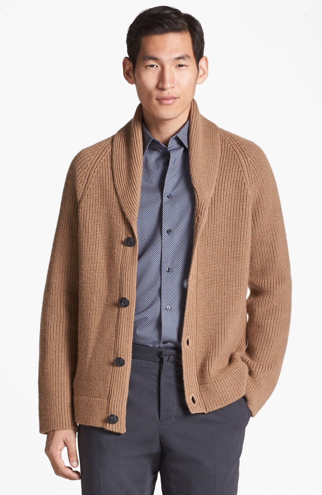 camel hair cardigan
