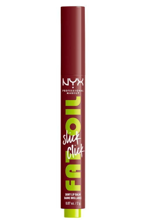 Nyx Professional Makeup Fat Oil Slick Click Shiny Lip Balm In In A Mood