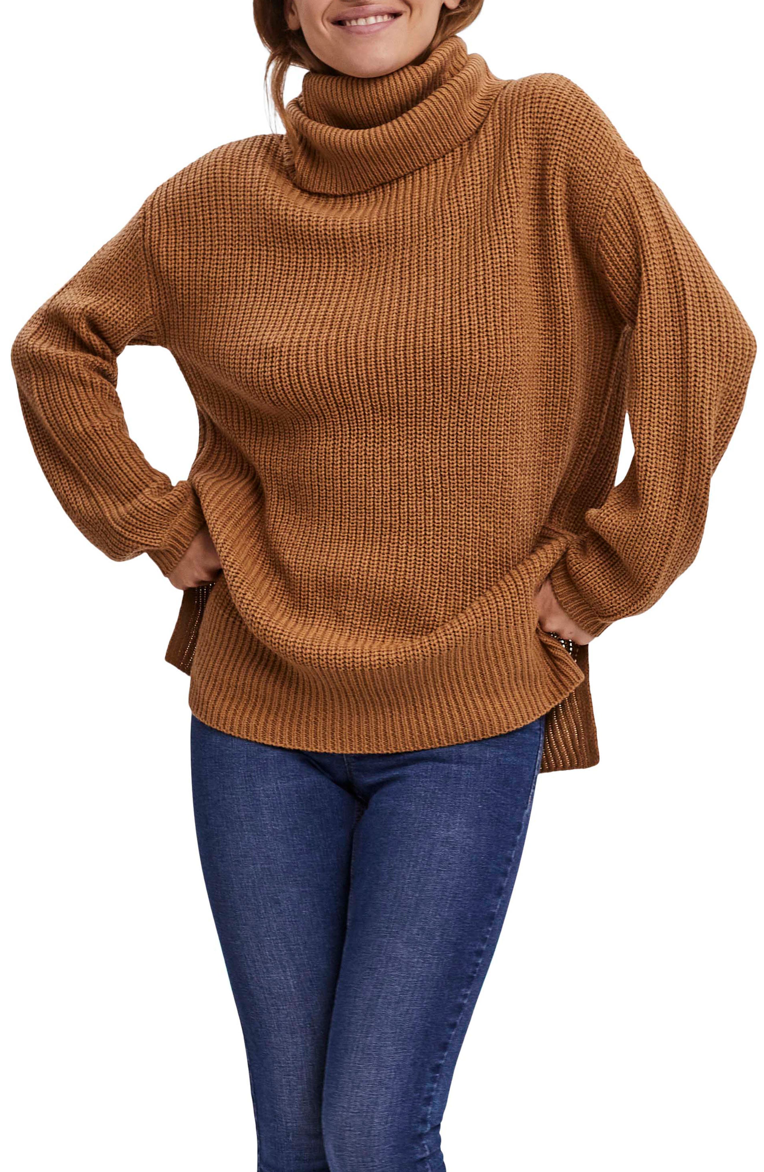 oversized cowl neck sweater