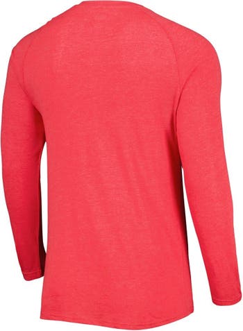 Men's Houston Astros Concepts Sport Navy Inertia Raglan Long Sleeve Henley  T-Shirt