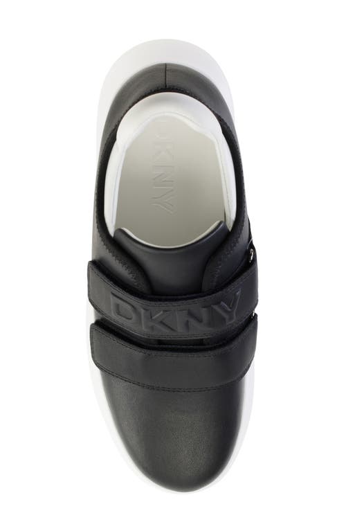 Dkny Jamiah Platform Sneaker In Black/white